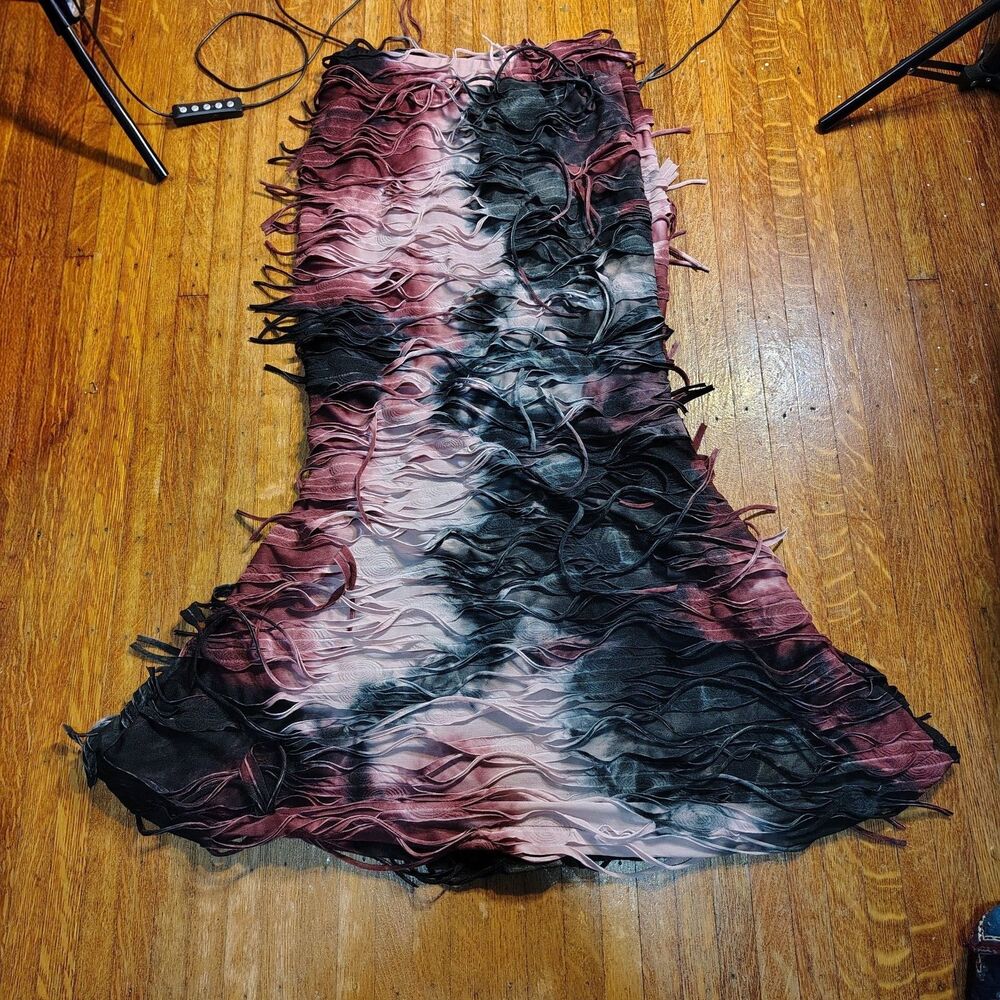 Soft Goth Mermaid Maxi Skirt Soft Grunge Size XS/T588